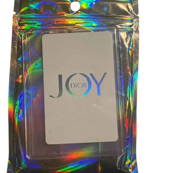 Dior JOY Holographic 8 of Diamonds Playing card in a hard case -new